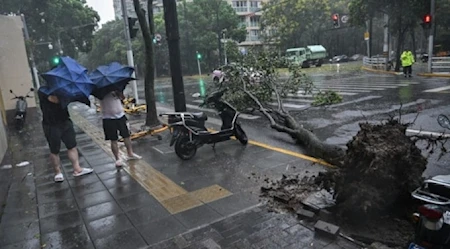 Shanghái recibió impacto de tifón Bebinca